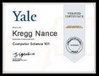 yale certificate